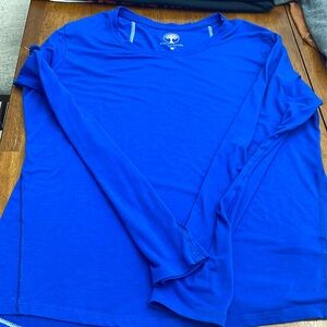 Blue long sleeve healing hands t shirt